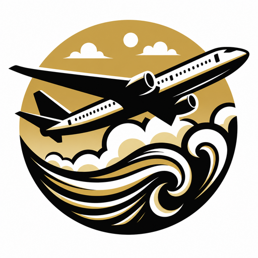 Gold aviation logo
